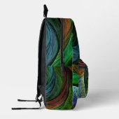 Kleur Glorie Modern Abstract Kunstpatroon Elegant Bedrukte Rugzak (Links)
