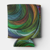 Kleur Glorie Modern Abstract Kunstpatroon Elegant Blikjeskoeler (Achterkant)