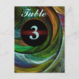 Kleur Glorie Modern Abstract Kunstpatroon Elegant Briefkaart