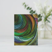 Kleur Glorie Modern Abstract Kunstpatroon Elegant Briefkaart (Staand voorkant)