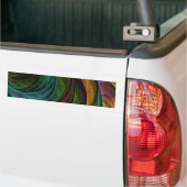Kleur Glorie Modern Abstract Kunstpatroon Elegant Bumpersticker (Op Truck)