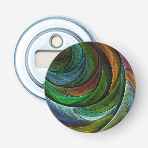 Kleur Glorie Modern Abstract Kunstpatroon Elegant Button Flesopener