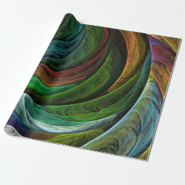 Kleur Glorie Modern Abstract Kunstpatroon Elegant Cadeaupapier