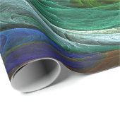 Kleur Glorie Modern Abstract Kunstpatroon Elegant Cadeaupapier (Rol Hoek)