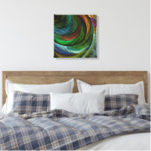 Kleur Glorie Modern Abstract Kunstpatroon Elegant Canvas Afdruk (Insitu (Slaapkamer))