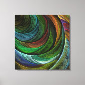 Kleur Glorie Modern Abstract Kunstpatroon Elegant Canvas Afdruk (Voorkant)