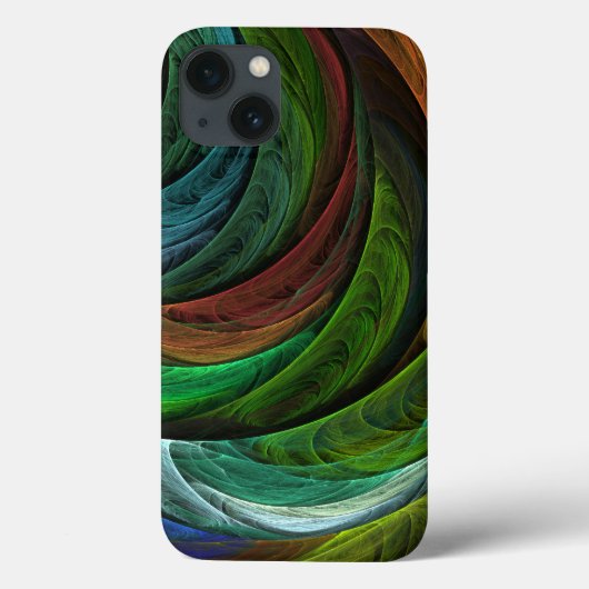 Kleur Glorie Modern Abstract Kunstpatroon Elegant Case-Mate iPhone Case (Achterkant)