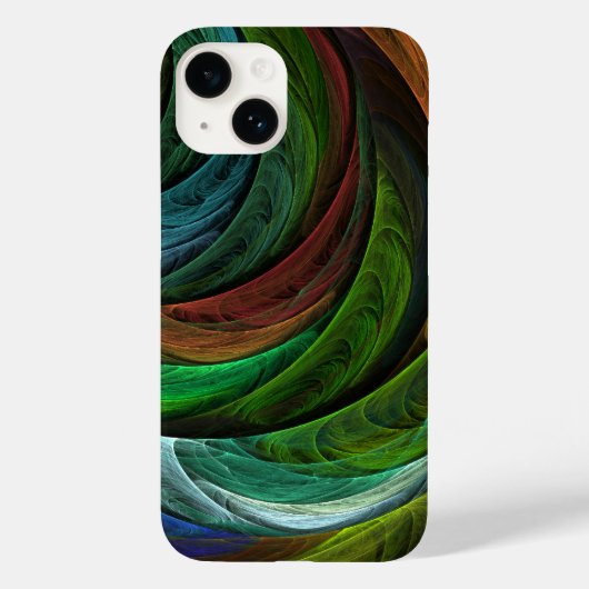 Kleur Glorie Modern Abstract Kunstpatroon Elegant Case-Mate iPhone Case (Achterkant)
