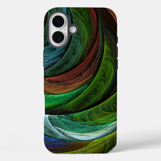 Kleur Glorie Modern Abstract Kunstpatroon Elegant Case-Mate iPhone Case (Achterkant)