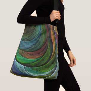 Kleur Glorie Modern Abstract Kunstpatroon Elegant Crossbody Tas
