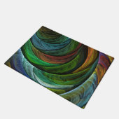 Kleur Glorie Modern Abstract Kunstpatroon Elegant Deurmat (Schuin)