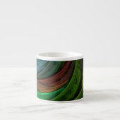 Kleur Glorie Modern Abstract Kunstpatroon Elegant Espresso Kop (Voorkant)