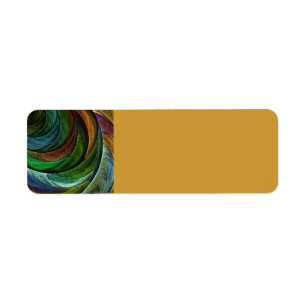 Kleur Glorie Modern Abstract Kunstpatroon Elegant Etiket