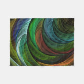 Kleur Glorie Modern Abstract Kunstpatroon Elegant Fleece Deken (Voorkant (Horizontaal))