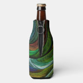 Kleur Glorie Modern Abstract Kunstpatroon Elegant Flesjeskoeler (Fles Achterkant)