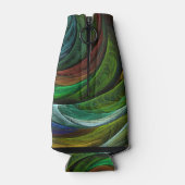 Kleur Glorie Modern Abstract Kunstpatroon Elegant Flesjeskoeler (Achterkant)