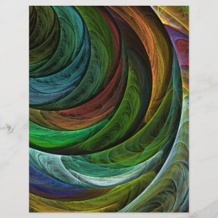 Kleur Glorie Modern Abstract Kunstpatroon Elegant Flyer