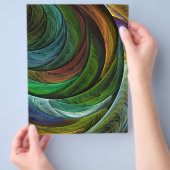 Kleur Glorie Modern Abstract Kunstpatroon Elegant Flyer (Hand)