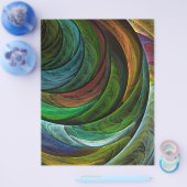 Kleur Glorie Modern Abstract Kunstpatroon Elegant Flyer (Enkel)