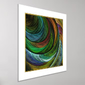 Kleur Glorie Modern Abstract Kunstpatroon Elegant Folie Afdrukken (Laagn)