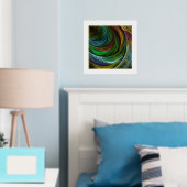 Kleur Glorie Modern Abstract Kunstpatroon Elegant Folie Afdrukken (Insitu (Slaapkamer))