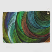 Kleur Glorie Modern Abstract Kunstpatroon Elegant Golfhanddoek (Horizontaal)