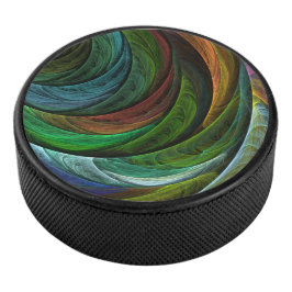 Kleur Glorie Modern Abstract Kunstpatroon Elegant Hockey Puck