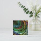 Kleur Glorie Modern Abstract Kunstpatroon Elegant Informatiekaartje (Staand voorkant)