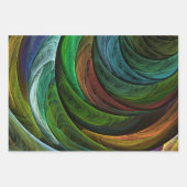 Kleur Glorie Modern Abstract Kunstpatroon Elegant Inpakpapier Vel (Voorkant)