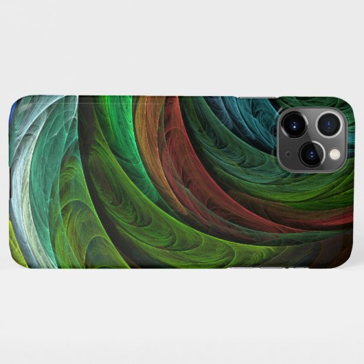 Kleur Glorie Modern Abstract Kunstpatroon Elegant iPhone Hoesje (Achterkant horizontaal)