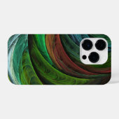 Kleur Glorie Modern Abstract Kunstpatroon Elegant iPhone Hoesje (Achterkant horizontaal)