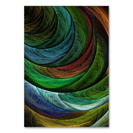 Kleur Glorie Modern Abstract Kunstpatroon Elegant Kaart (Voorkant)