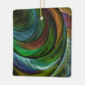 Kleur Glorie Modern Abstract Kunstpatroon Elegant Keramisch Ornament (Links)
