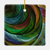 Kleur Glorie Modern Abstract Kunstpatroon Elegant Keramisch Ornament (Achterkant)