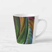Kleur Glorie Modern Abstract Kunstpatroon Elegant Latte Mok (Rechts)