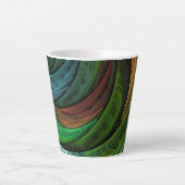 Kleur Glorie Modern Abstract Kunstpatroon Elegant Latte Mok (Voorkant)