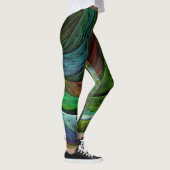Kleur Glorie Modern Abstract Kunstpatroon Elegant Leggings (Rechts)
