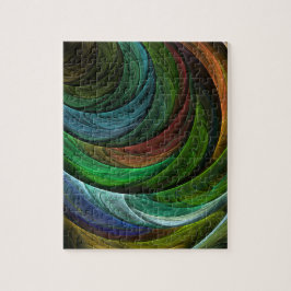 Kleur Glorie Modern Abstract Kunstpatroon Elegant Legpuzzel