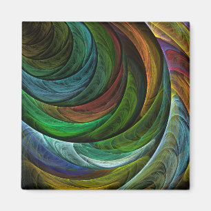 Kleur Glorie Modern Abstract Kunstpatroon Elegant Magneet