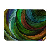 Kleur Glorie Modern Abstract Kunstpatroon Elegant Magneet (Horizontaal)