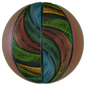 Kleur Glorie Modern Abstract Kunstpatroon Elegant Mini Basketbal (Verticaal)