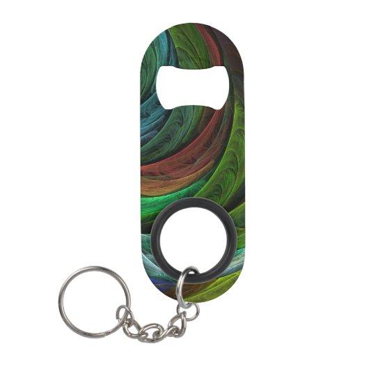 Kleur Glorie Modern Abstract Kunstpatroon Elegant Mini Flessenopener (Voorkant)