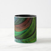 Kleur Glorie Modern Abstract Kunstpatroon Elegant Mok (Midden)