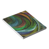 Kleur Glorie Modern Abstract Kunstpatroon Elegant Notitieblok (Schuin)