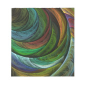 Kleur Glorie Modern Abstract Kunstpatroon Elegant Notitieblok (Voorkant)