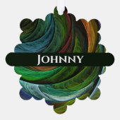 Kleur Glorie Modern Abstract Kunstpatroon Elegant Ornament Kaart (Achterkant)