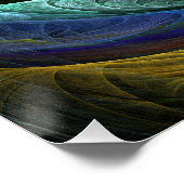 Kleur Glorie Modern Abstract Kunstpatroon Elegant Perfect Poster (Hoek)