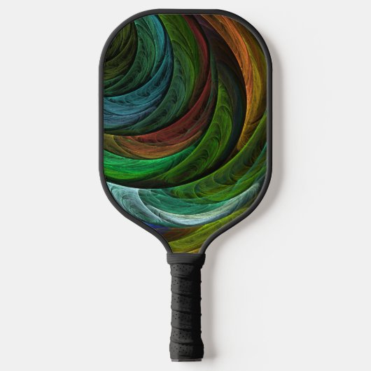 Kleur Glorie Modern Abstract Kunstpatroon Elegant Pickleball Paddle (Voorkant)