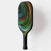 Kleur Glorie Modern Abstract Kunstpatroon Elegant Pickleball Paddle (Links)