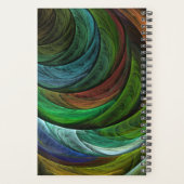 Kleur Glorie Modern Abstract Kunstpatroon Elegant Planner (Achterkant)